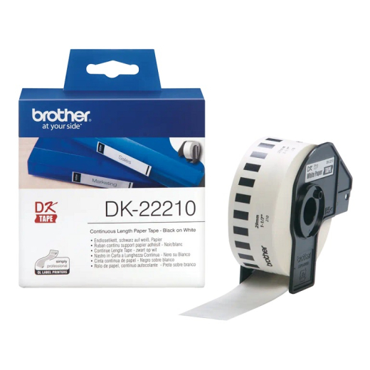 Brother DK22210 endel�s papirtape 29mm x 23m original