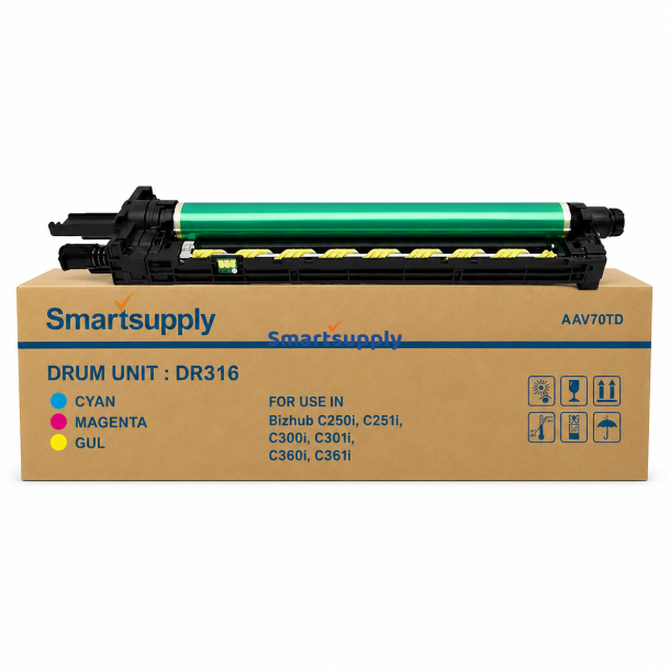 Konica Minolta DR316C / AAV70TD kompatibel tromle CMY