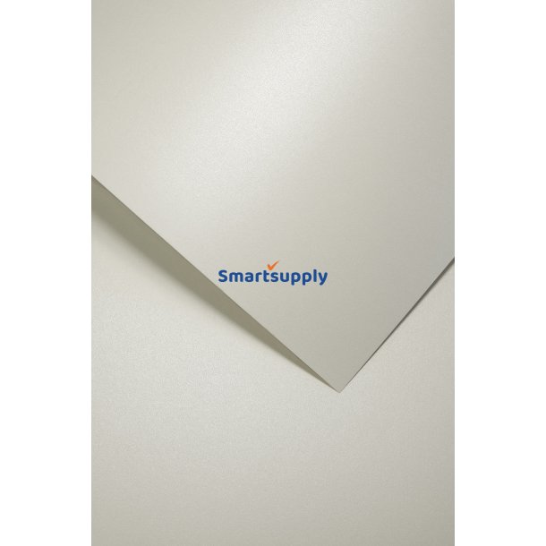 Metallic dekorativt A4 papir millenium hvid 50 stk.