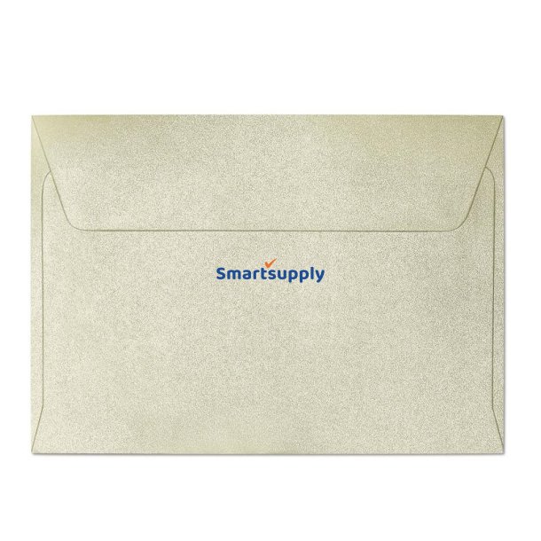 Diamond cream teksturerede kuverter 10 stk. 114mm x 162mm