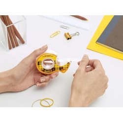 Dobbeltkl�bende tape med dispenser SCOTCH 12mm x 6,3m