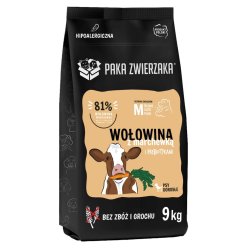 PAKA ZWIERZAKA Beef with carrots M - trfoder til hunde - 9kg