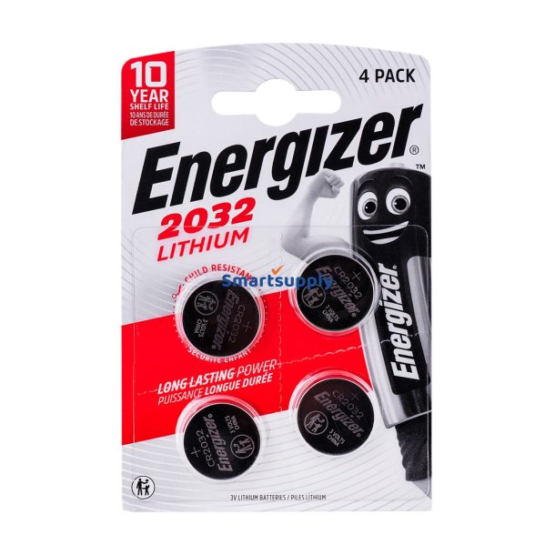 Energizer CR2032 4 stk 3V Eco specialbatteri