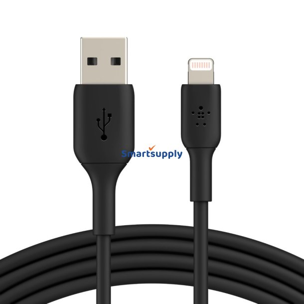 Belkin Pvc USB Kabel Usb-A - Lyn, 1M, Blk