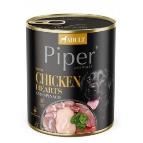 DOLINA NOTECI Piper Chicken hearts with spinach - Vdt hundefoder - 800 g