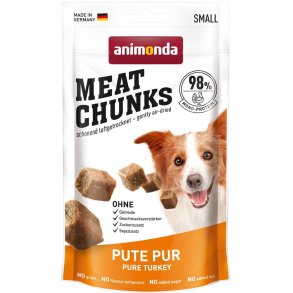 ANIMONDA Meat Chunks Turkey - godbid til hund - 60g
