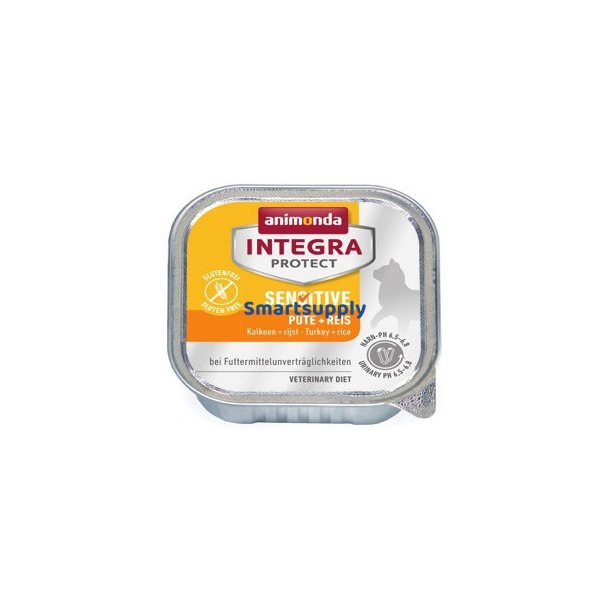 Animonda Integra Protect Sensitive Kalkun Med Ris - Vdfoder Til Katte - 100G