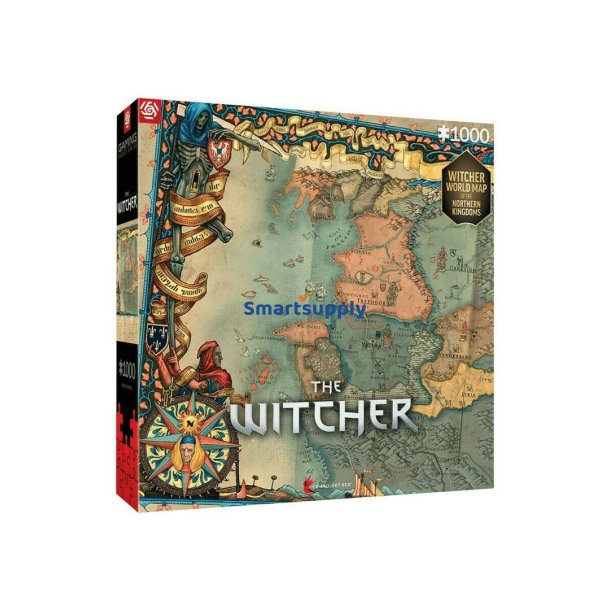 Good Loot The Witcher: Northern Kingdom Map Jigsaw Puslespil 1000 Stk