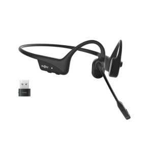 SHOKZ C120-AC-BK hovedtelefoner/headset Trdls rekrog Kontor/Callcenter USB Type-C Bluetooth Sort