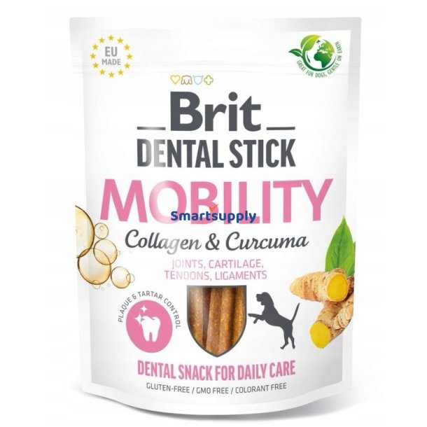 Brit Dental Stick Mobility Curcum &amp; Collagen - Hundegodbid - 251 G