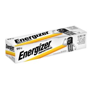 Energizer Industrial Engangsbatteri E 9V 6LR61 Alkaline 9 V 12 stk