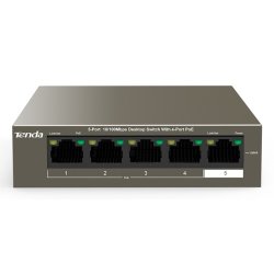 Tenda Tef1105-4-63W Netvrksswitch Ustyret Fast Ethernet (10/100) Desktop/Vgmonteret Gr