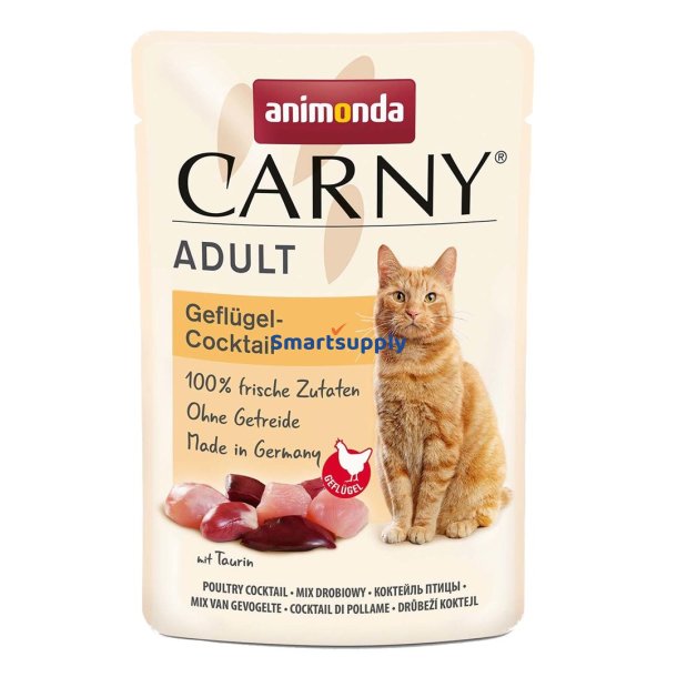 ANIMONDA Carny Adult Poultry cocktail - vd kattefoder - 85g