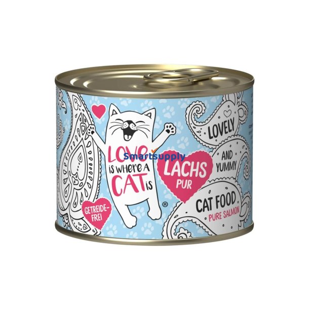 Love Is Where A Cat Is Laks - Vdfoder Til Katte - 190G