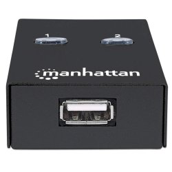 Manhattan Usb-A Automatisk Delingsswitch, 2X Usb-B-Porte, 480 Mbps (Usb 2.0), Dual Control