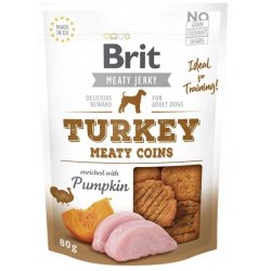 BRIT Meaty Jerky Meaty Coins Turkey - Hundegodbidder - 200 g