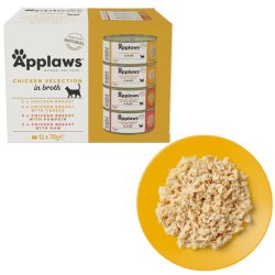 APPLAWS Chicken Selection in Broth - vd kattefoder - 12x70g