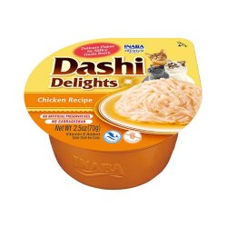 Inaba Dashi Delights Kylling I Bouillon - Kattegodbidder - 70G