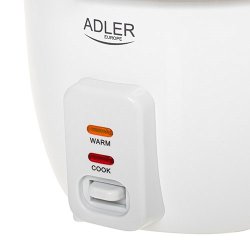 Riskoger ADLER AD 6418 300 W 0,6 L Hvid