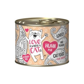 LOVE IS WHERE A CAT IS  Chicken - vd kattefoder - 200g