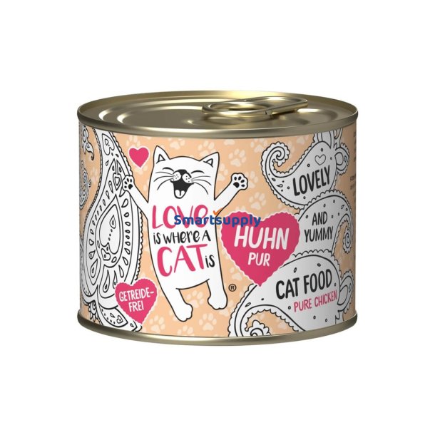 LOVE IS WHERE A CAT IS  Chicken - vd kattefoder - 200g