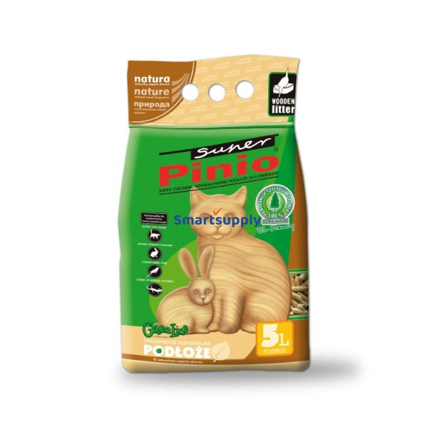 Certech Kattegrus Super Pinio Natural 5 L - Trkattestrelse