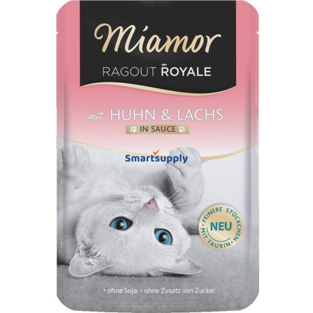 Miamor Ragout Royale Kylling Og Laks I Sauce - Vdfoder Til Katte - 100G