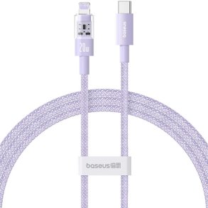 Baseus Gem USB-C til iP hurtigopladningskabel 1 m 20 W Lilla