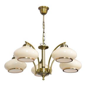 Activejet Klassisk loft lysekrone vedhng lampe RITA Patina 5xE27 til stuen