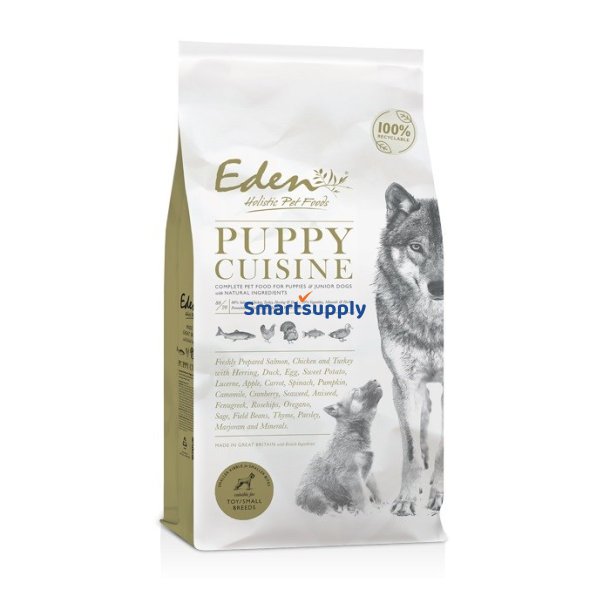 Eden Puppy Cuisine 80/20 Lille Kibble - Trfoder Til Hunde - 6 Kg