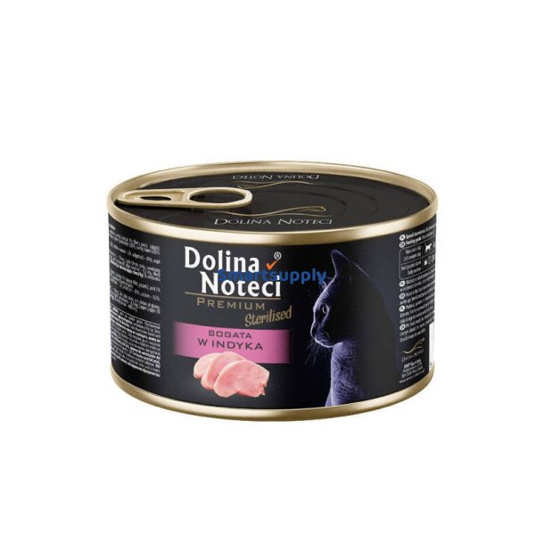 Dolina Noteci Premium Sterilized Rig P Kalkun - Vdfoder Til Katte - 185G
