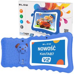 Tablet Kidstab7 V2 Blow 4/32Gb Niebieskie Etui 2Mp