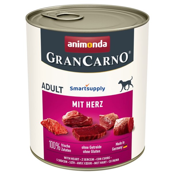 Animonda Grancarno Voksen Med Hjerter - Vdfoder Til Hunde - 800G
