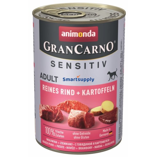 ANIMONDA GranCarno Adult Sensitiv Beef with potatoes - vdt hundefoder - 400g
