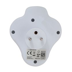 Esperanza ELK311W Elektrisk splitter 2 GN. USB-C USB-A ON. Hvid