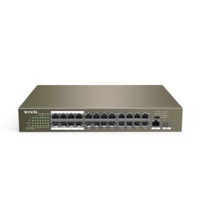 Tenda TEF1126P-24-250W netvrksswitch Ikke administreret Fast Ethernet (10/100) Strm over Ethernet (PoE) Gr