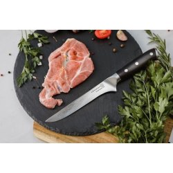 Kohersen Elegance Ibenholt Tr Udbeningskniv Damaskus Stl 15,2 cm