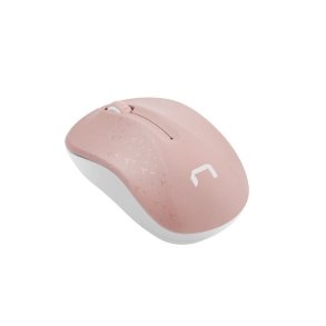 Natec trdls mus Toucan Pink-White 1600DPI