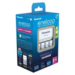 Batterioplader PANASONIC Eneloop Smartplus BQ-CC55 + 4x AA 2000 mAh (K-KJ55MCD40E)