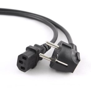 Gembird PC-186-VDE-3M power cord with VDE approval 3 meter Sort