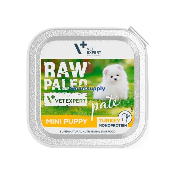 RAW PALEO Pate Mini Puppy Kalkun - vdfoder til hvalpe - 150 g