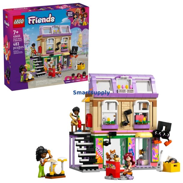 LEGO FRIENDS 42653 Musikbutik og lejlighed