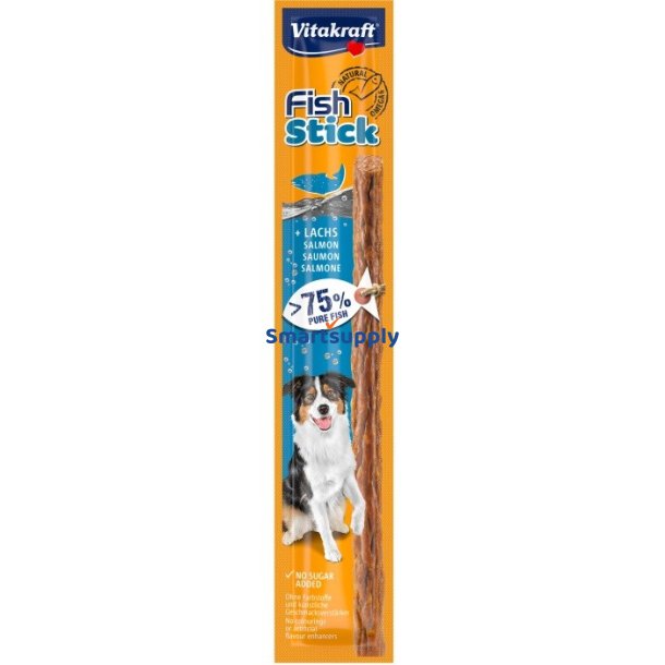 Vitakraft Fish Stick Laks - Hundegodbid - 15 G