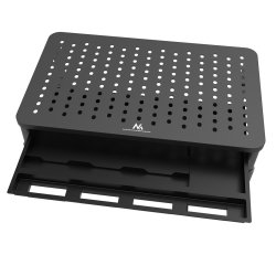 Maclean Monitor Laptop Stand 13" - 32" 3-Niveau Hjdejustering Med Skuffe Op Til 20 Kg
