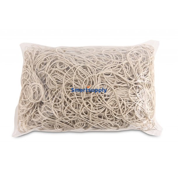 Elastikker hvide dia. 100mm - 1,5x1,5mm - 1kg