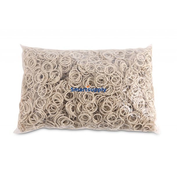 Elastikker hvide dia. 20mm - 1,5x1,5mm - 1kg