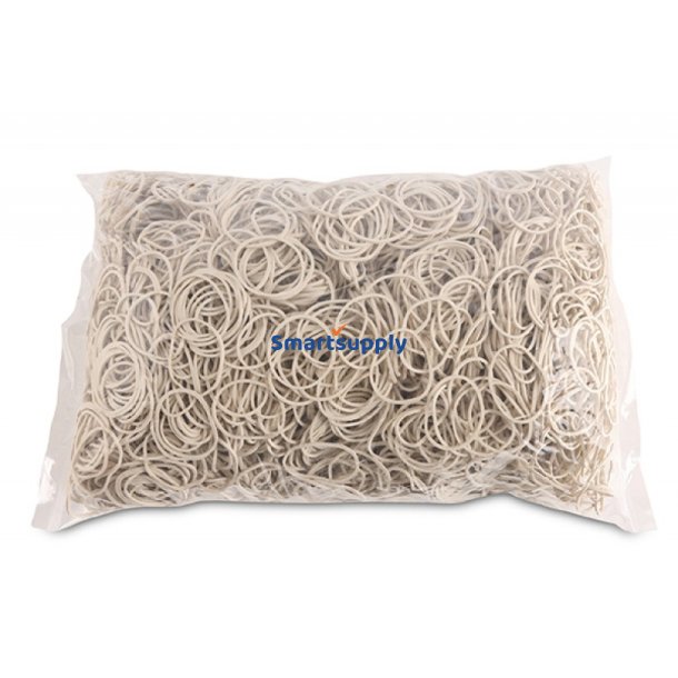 Elastikker hvide dia. 30mm - 1,5x1,5mm - 1kg