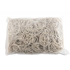 Elastikker hvide dia. 50mm - 1,5x1,5mm - 1kg