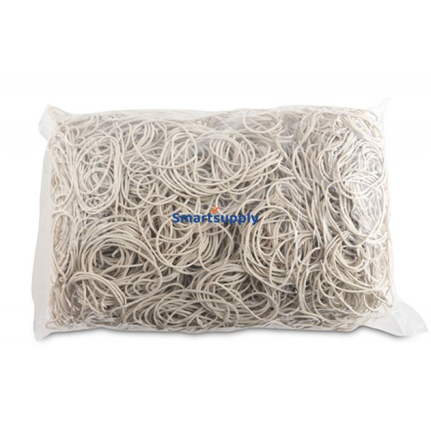 Elastikker hvide dia. 50mm - 1,5x1,5mm - 1kg