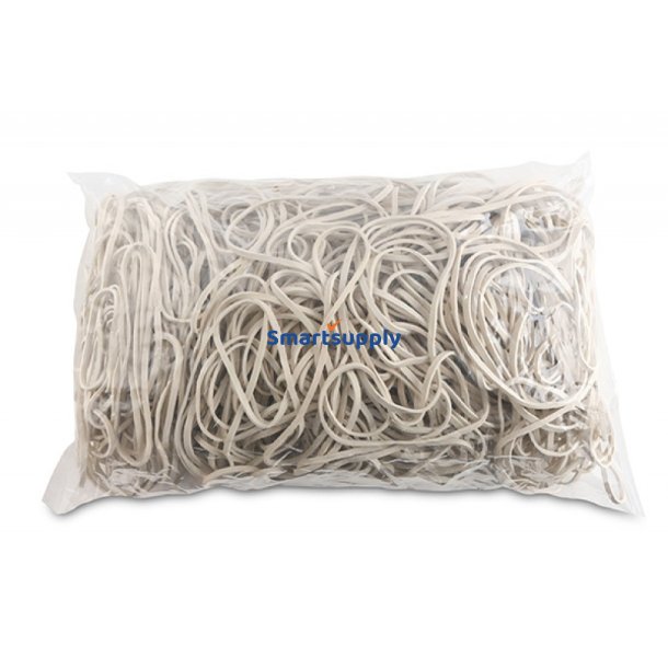 Elastikker hvide dia. 80mm - 1,5x3mm - 1kg